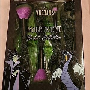 Disney Villains Maleficent 4 Brush Set - Purple and Black